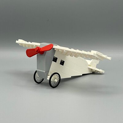 Gerendertes LEGO Modell vom Flugzeug Focke Wulf A 16