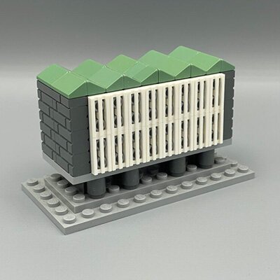 Gerendertes LEGO Modell vom Haus der Bürgerschaft