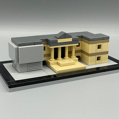 Gerendertes LEGO Modell vom Niedersächsischer Landtag 