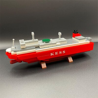 Gerendertes LEGO Modell vom Schiff K-Line Kess