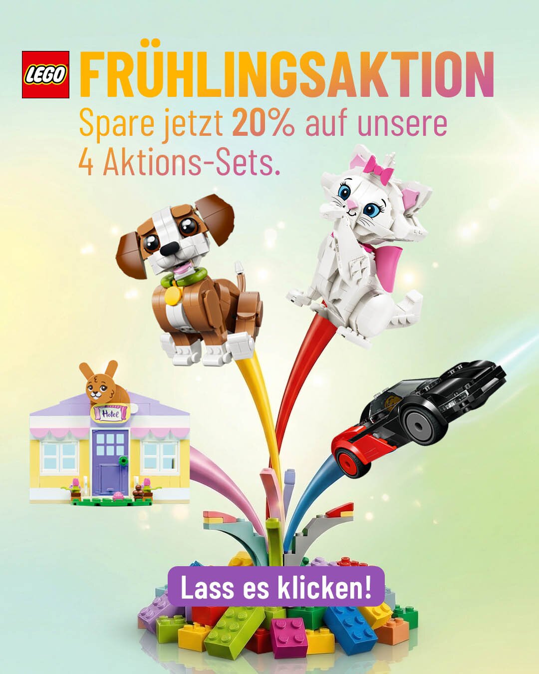 Banner für die LEGO® Frühlingsaktion 