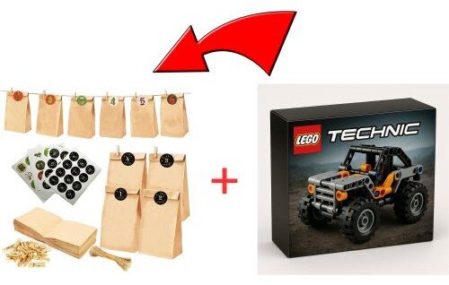 DIY LEGO Technic Adventskalender