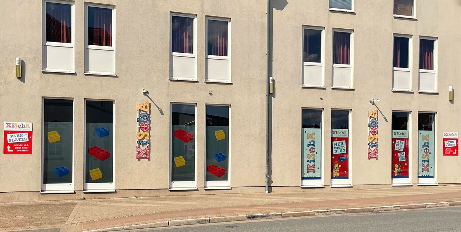 Gebäudefront des Kiseba Ladengeschäfts in Achim