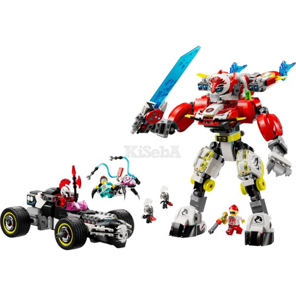 LEGO DREAMZzz 71497 Coopers Tiger-Mech und Zeros Hot Rod Auto