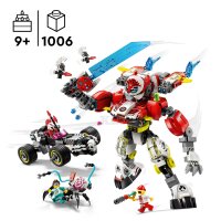 LEGO DREAMZzz 71497 Coopers Tiger Mech & Zeros Hot Rod Car