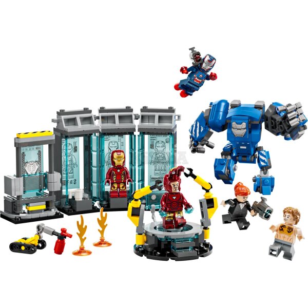 LEGO Super Heroes 76315 Iron Mans Labor: Halle der Rüstungen