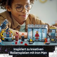 LEGO Marvel 76315 Iron Mans Labor: Halle der Rüstungen