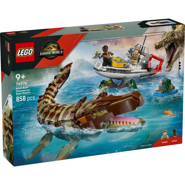 LEGO Jurassic World 76974 Mosasaurier: Die Bootmission