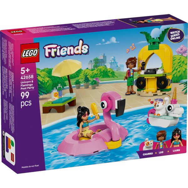 LEGO Friends 42658 Poolparty mit Einhorn und Flamingo