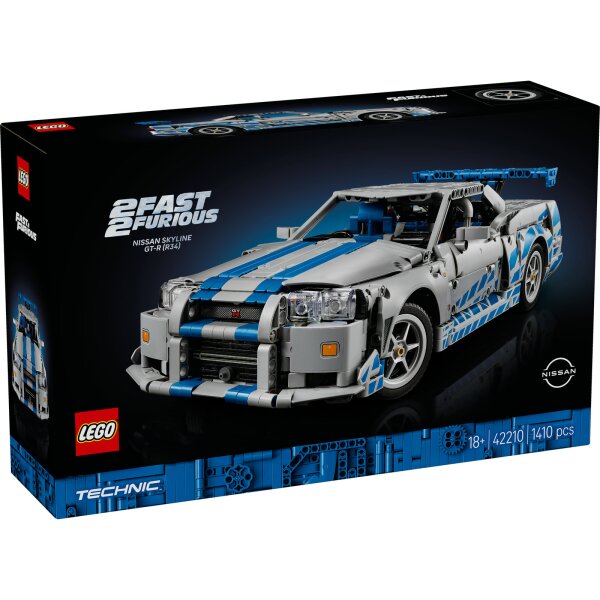 LEGO Technic 42210 2 Fast 2 Furious Nissan Skyline GT-R (R34) Flitzer