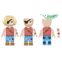 Kiddicraft KC1411 KIDDIZ Figuren-Pack: Piraten Crew