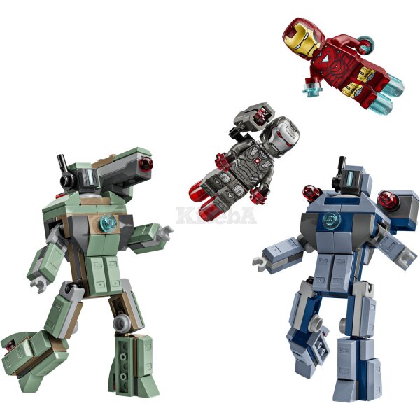 LEGO Marvel 76320 Iron Man & War Machine vs. Hammer-Drohnen