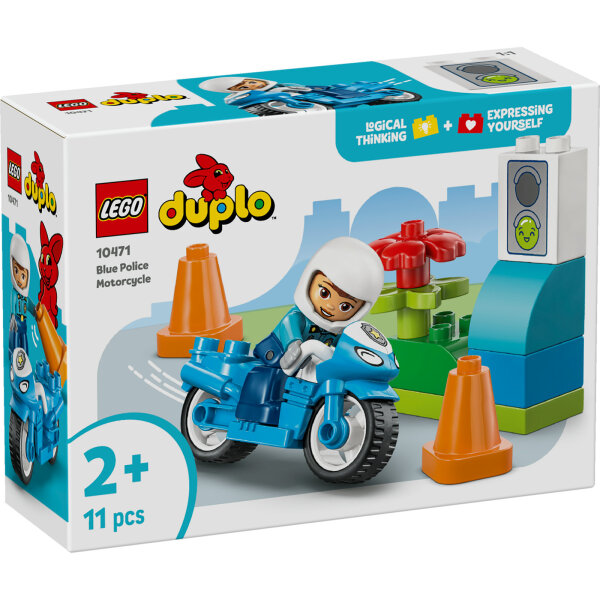 LEGO DUPLO Town 10471 Blaues Polizeimotorrad