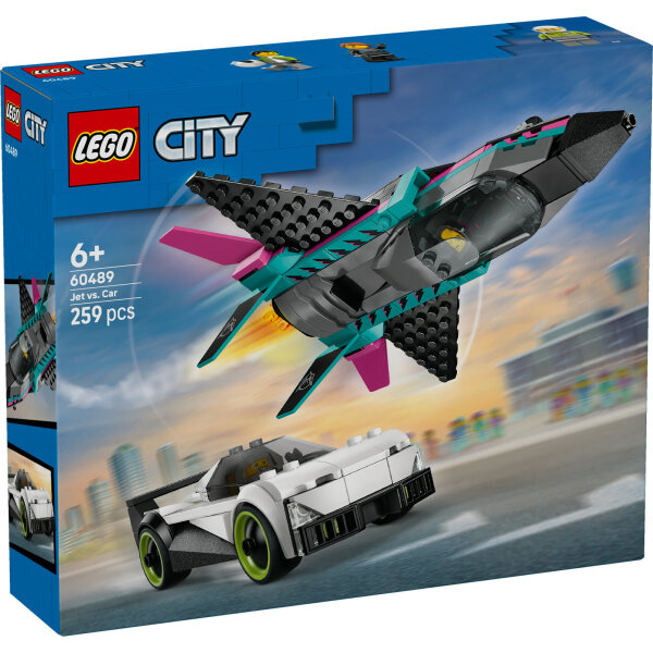 LEGO City 60489 Düsenflieger vs. Rennauto