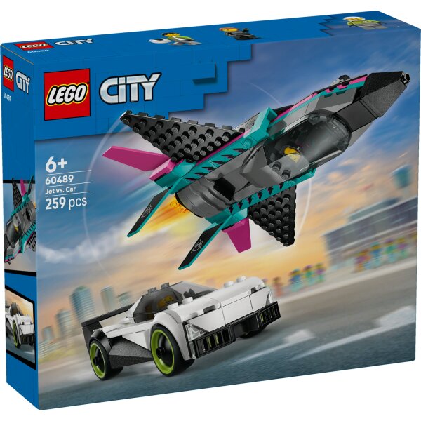 LEGO City 60489 Düsenflieger vs. Rennauto