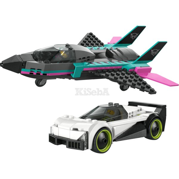 LEGO City 60489 Düsenflieger vs. Rennauto