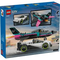 LEGO City 60489 Düsenflieger vs. Rennauto