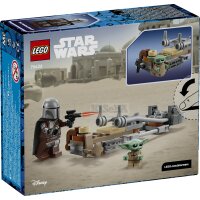 LEGO Star Wars 75436 Der Mandalorianer und Grogu auf ihrem Speeder Bike
