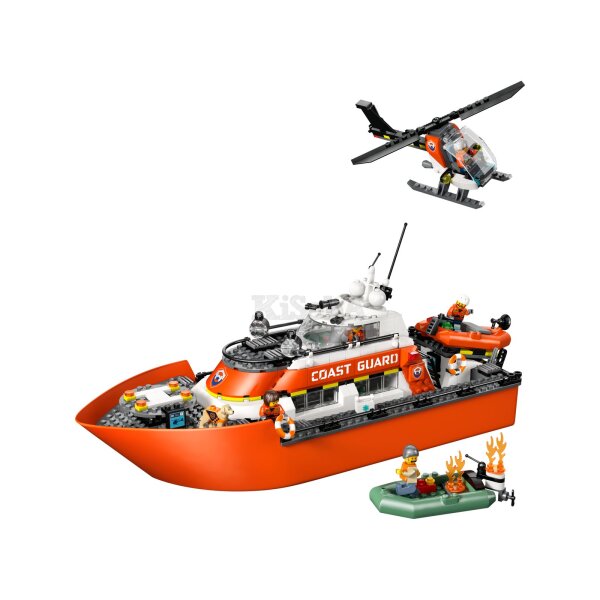 LEGO City 60504 Coast Guard Rescue Boat & Helicopter