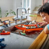 LEGO City 60504 Rettungsboot der Küstenwache mit Hubschrauber