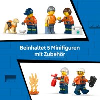 LEGO City 60504 Rettungsboot der Küstenwache mit Hubschrauber