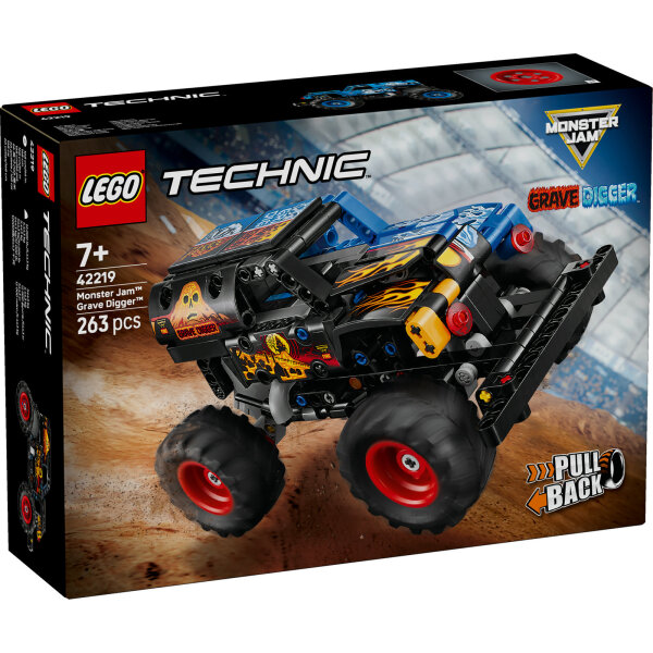 LEGO Technic 42219 Monster Jam Grave Digger Feuer und Eis