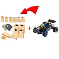 LEGO Technic DIY Adventskalender  LEGO Technic Offroad Rennbuggy-Fertig durch uns bestückt