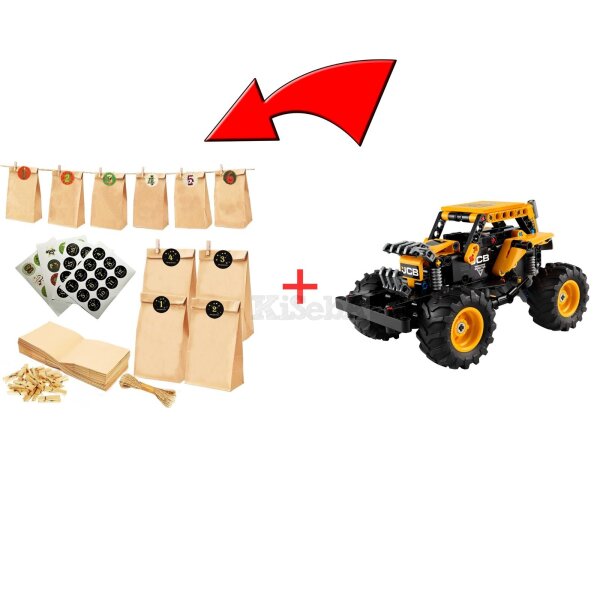 LEGO Technic DIY Adventskalender  LEGO Technic Monster Jam DIGatron-Fertig durch uns bestückt