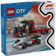 LEGO City 60493 F1 Display Truck with Audi F1 Race Car