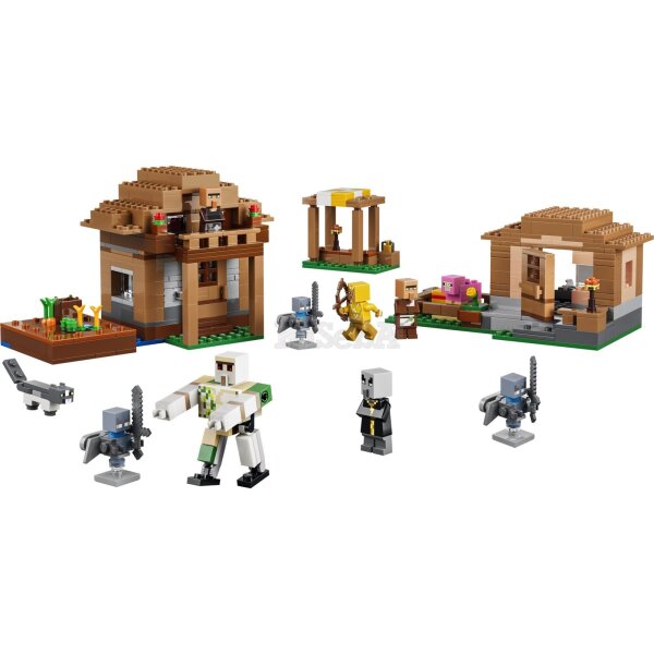 LEGO Minecraft 21596 Angriff des Magiers auf das Dorf