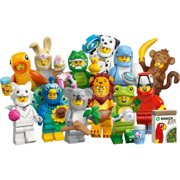 LEGO Minifigures 71051 Minifiguren Tiere Serie 28 - Komplettes 12er Set