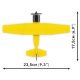 COBI 26620 Cessna 172 Skyhawk gelb