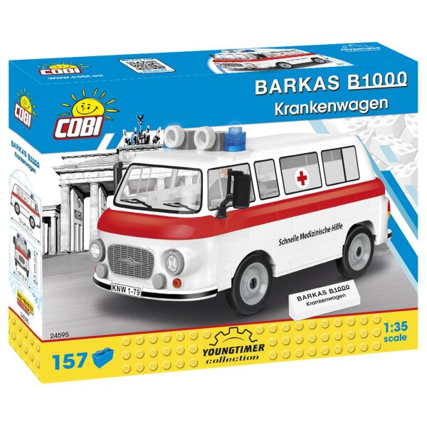 COBI 24595 Barkas B1000 Krankenwagen (Schnelle...