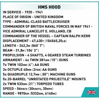 COBI 4830 HMS Hood WW2 Historical Collection