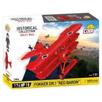 COBI 2986 Fokker Dr.1 Red Baron Great War Historical...