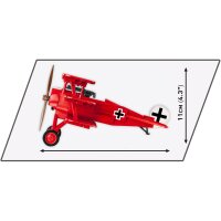COBI 2986 Fokker Dr.1 Red Baron Great War Historical Collection