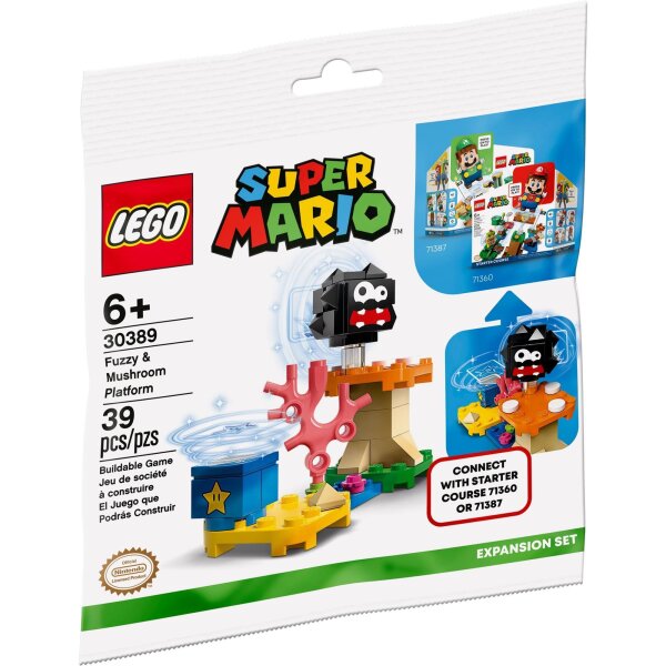 LEGO® Super Mario 30389 Fuzzy & Pilz-Plattform – Erweiterungsset