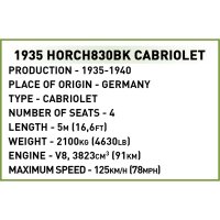 COBI 2262 Horch830BK Cabriolet WW2 Historical Collection