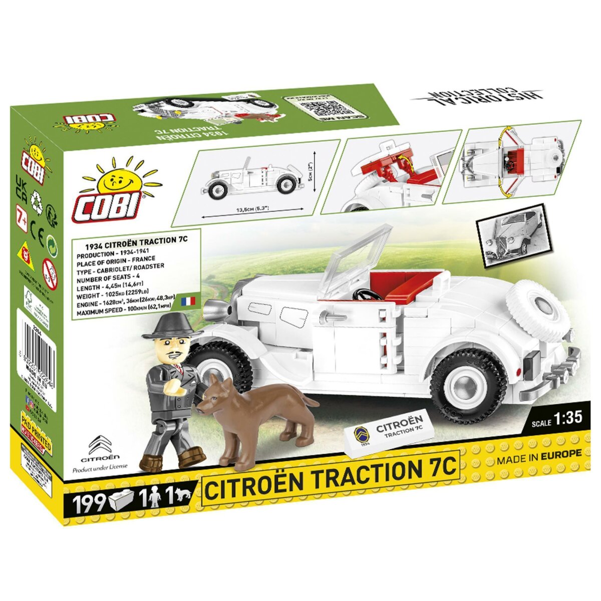 COBI 2264-Historical Collection-CITROEN TRACTION 7c CABRIOLET-NUOVO 