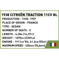 COBI 2266 Citroen Traction 11CVBL WW2 Historical Collection