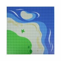 Open Bricks Baseplate 32x32 Curved Beach Duo-Pack