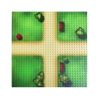 Open Bricks Baseplate 32x32 Park MIX Duo-Pack