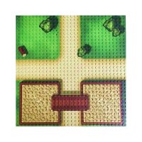 Open Bricks Baseplate 32x32 Park MIX Duo-Pack