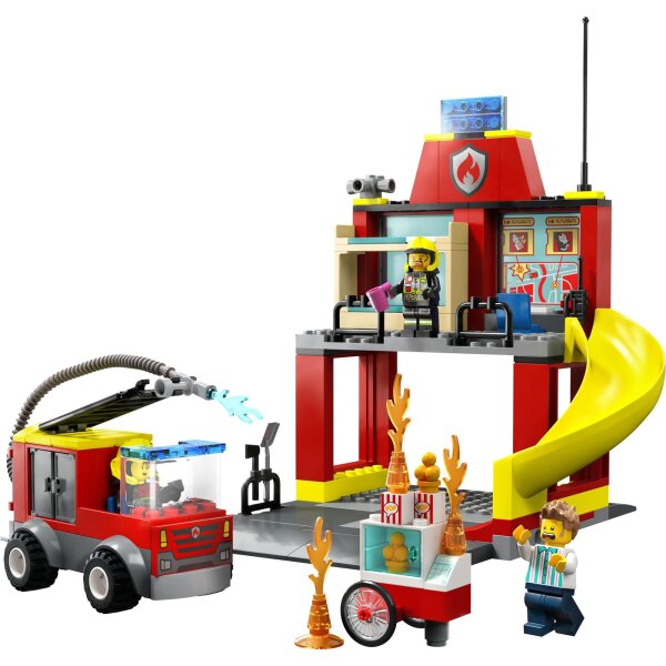 LEGO® City 60375 Feuerwehrstation und Löschauto