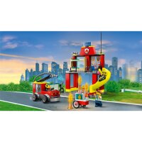 LEGO&reg; City 60375 Feuerwehrstation&nbsp;und...