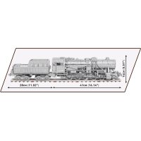 COBI 6281 Kriegs Lokomotive Baureihe 52