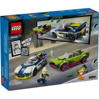 LEGO City 60415 Verfolgungsjagd mit Polizeiauto und Muscle Car