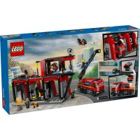 LEGO City 60414 Feuerwehrstation mit Drehleiterfahrzeug