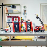 LEGO City 60414 Feuerwehrstation mit Drehleiterfahrzeug