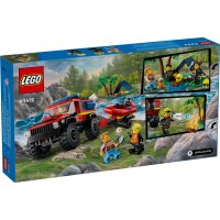 LEGO® City 60412 Feuerwehrgeländewagen mit Rettungsboot